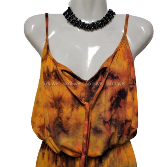 𝅺TIE Dye Spaghetti Strap Maxi One Size - Picture 3 of 13